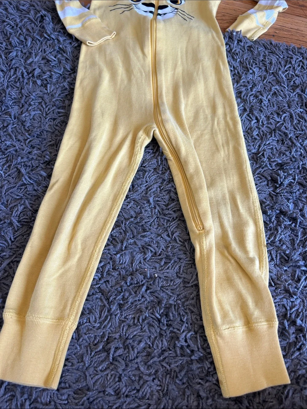 Hanna Andersson “Simba” One-piece Zipper Pajamas 100% Organic Cotton Size 3